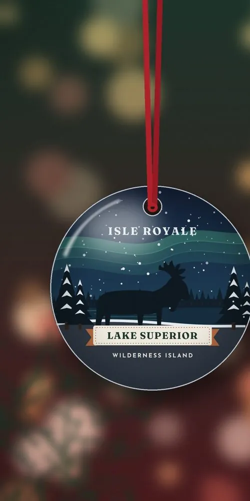 Isle Royale Moose Ornament